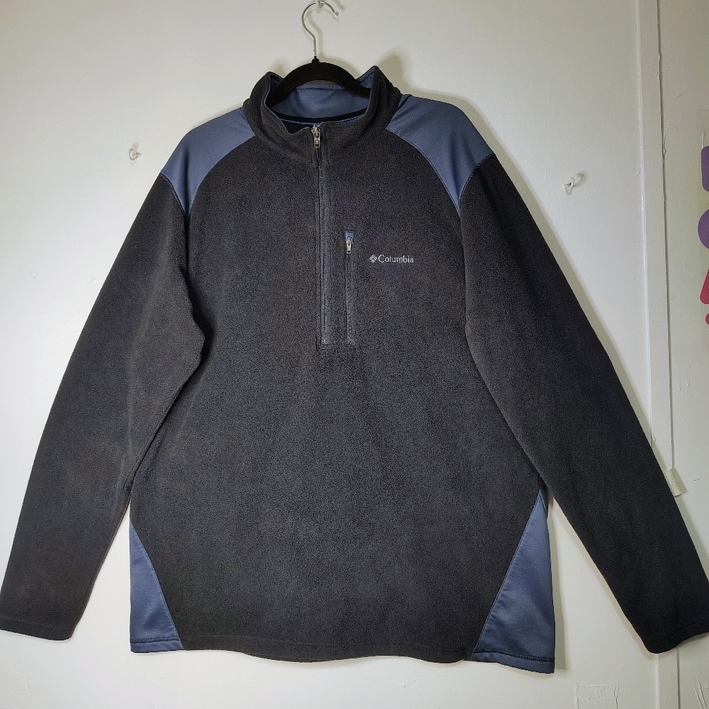 Columbia Men's Fleece ½ Zip Pocket Winter Sweater, XL, grey. - Picture 16 of 16